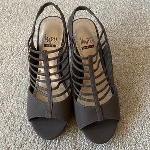 Woman Brown Heels - Impo Stretch - Used once. Size 7